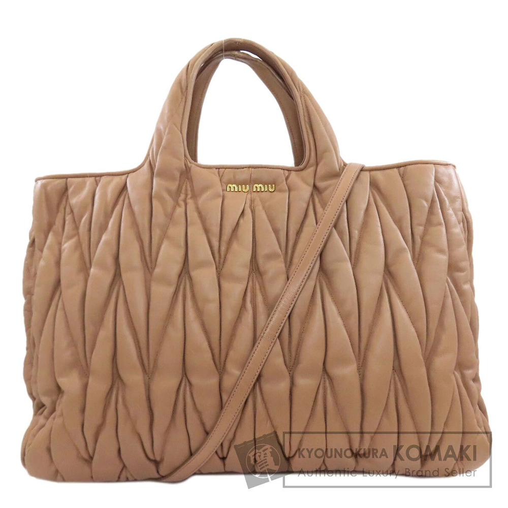 Miu Miu Matelasse Handbag Lambskin